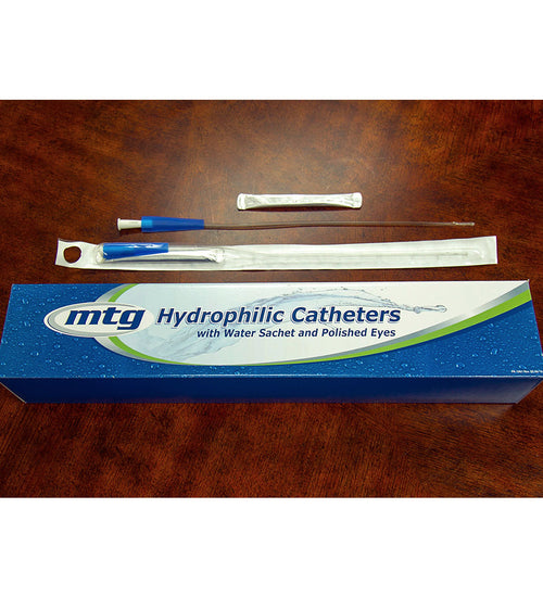 Hydrophilic Straight Male Intermittent Catheters, 16"