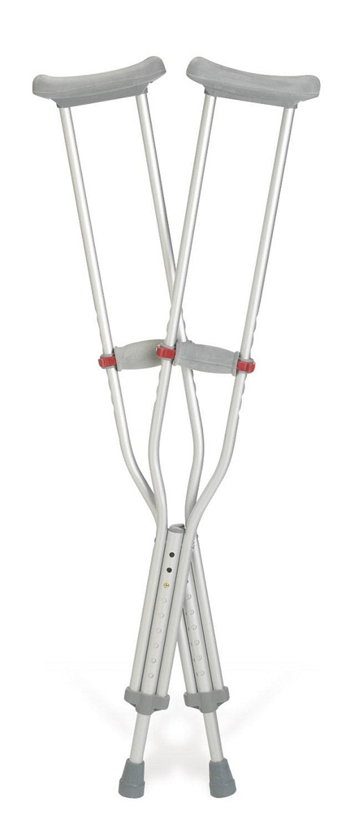 Red-Dot Aluminum Crutches