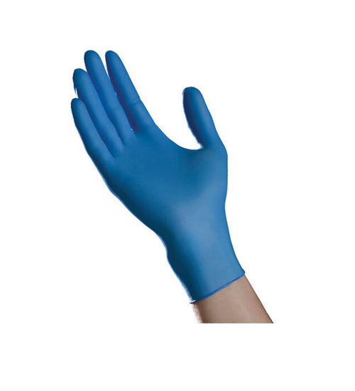 Hybrid Vinyl-Based Exam Gloves, Blue