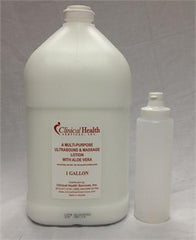 Ultrasound Lotion, Gallon w/ Free Dispenser Bottle