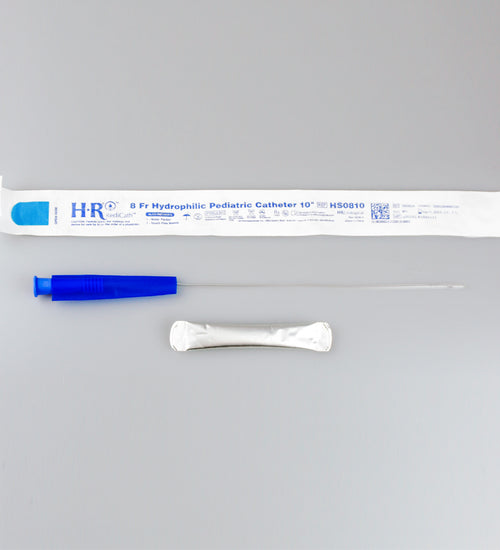 Female RediCath Hydrophilic Catheter with Water Pouch, Touch-Free Sleeve, 6"