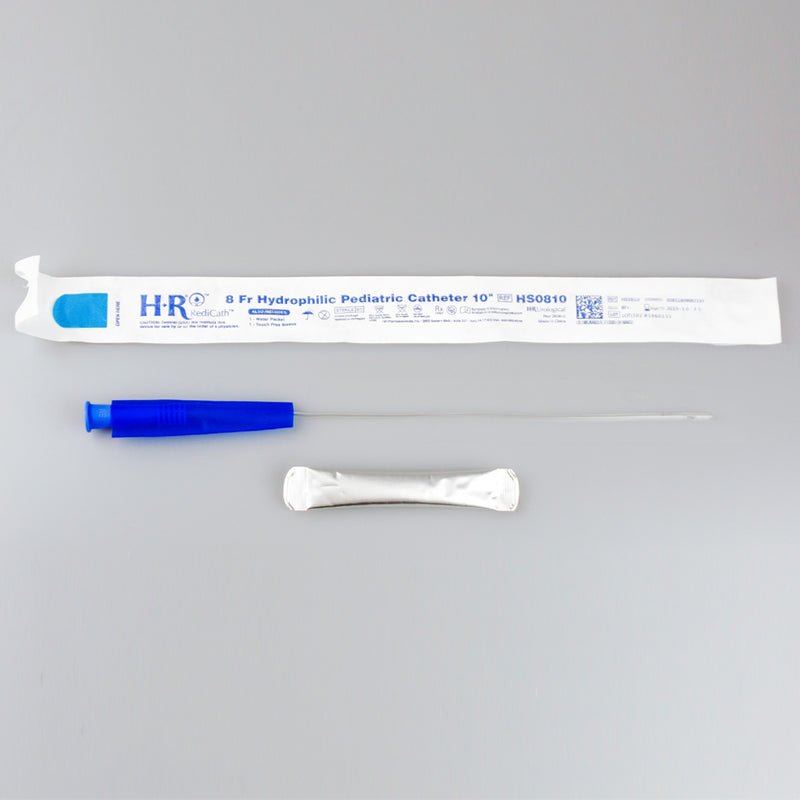 Female RediCath Hydrophilic Catheter with Water Pouch, Touch-Free Sleeve, 6"