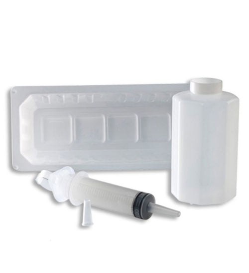 Dover™ Irrigation Tray with Piston Syringe with Lid
