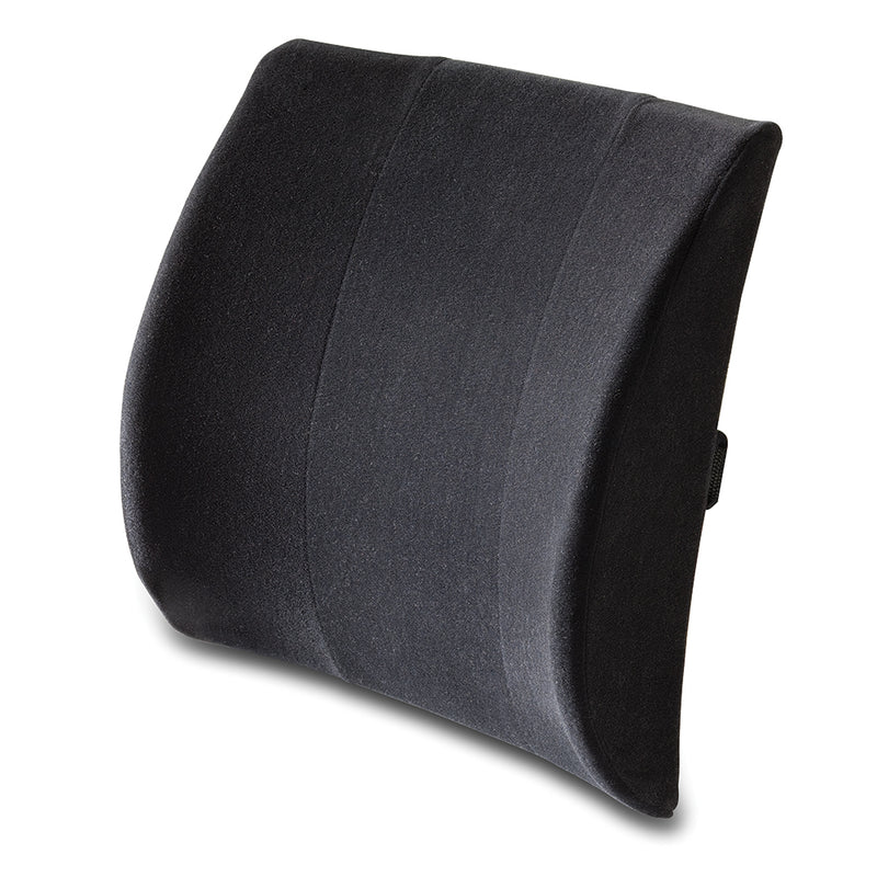 Body Sport Black Lumbar Support Cushion 13 inch x 14 inch