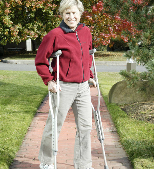 Walking Crutches with Underarm Pad and Handgrip