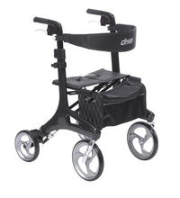 Nitro Elite CF Carbon Fiber Rollator Rolling Walker, Black