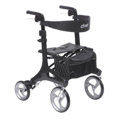 Nitro Elite CF Carbon Fiber Rollator Rolling Walker, Black