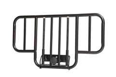 No Gap Half Length Side Bed Rails with Brown Vein Finish