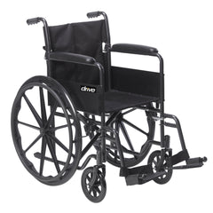 Silver Sport 1 Wheelchair with Full Arms and Swing away Removable Footrest