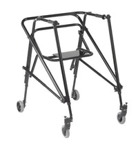 Nimbo 2G Lightweight Posterior Walker with Seat, Extra Large, Emperor Black