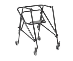 Nimbo 2G Lightweight Posterior Walker with Seat, Extra Large, Emperor Black