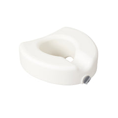 Premium Plastic Raised Toilet Seat with Lock, Elongated