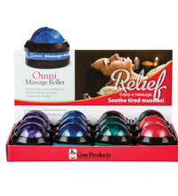 Omni Massage Roller Display Black Cap Mix Colors