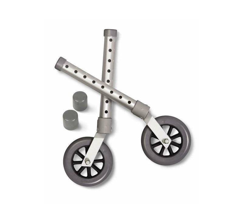 Replacement 5" Swivel Wheels with 1" Tubing for Walker