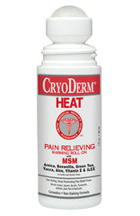 CryoDerm Heat Pain Relieving Warming Lotion, 3oz Roll-On