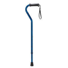 Adjustable Height Offset Handle Cane with Gel Hand Grip