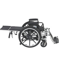 Viper Plus Light Weight Reclining Wheelchair with Elevating Leg rest and Flip Back Detachable Arms